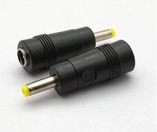 12pcs Dc Power Adapter 5.5x2.1mm Female Jack To 4.0x1.7mm Male Plug Electrical S