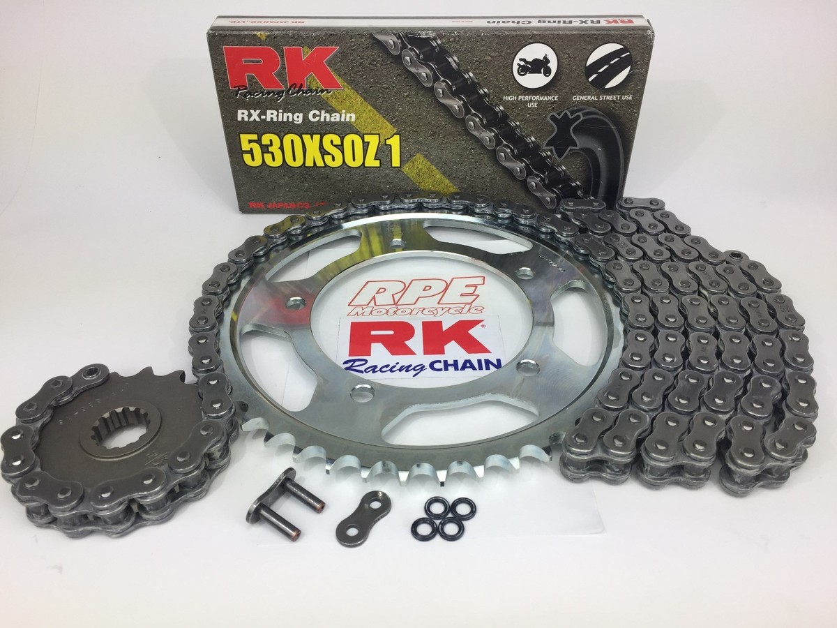 2015-17 GSX-S1000 RK 530 Conv. 17/44 OEM Ratio X-Ring 530 Chain 