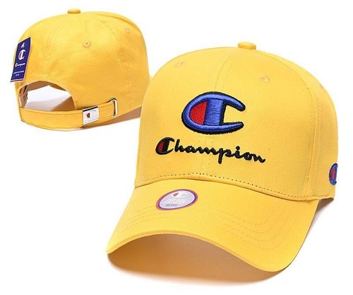 Champion Classic Big C Baseball Cap Outdoor Adjustable Hat Unisex Yellow
