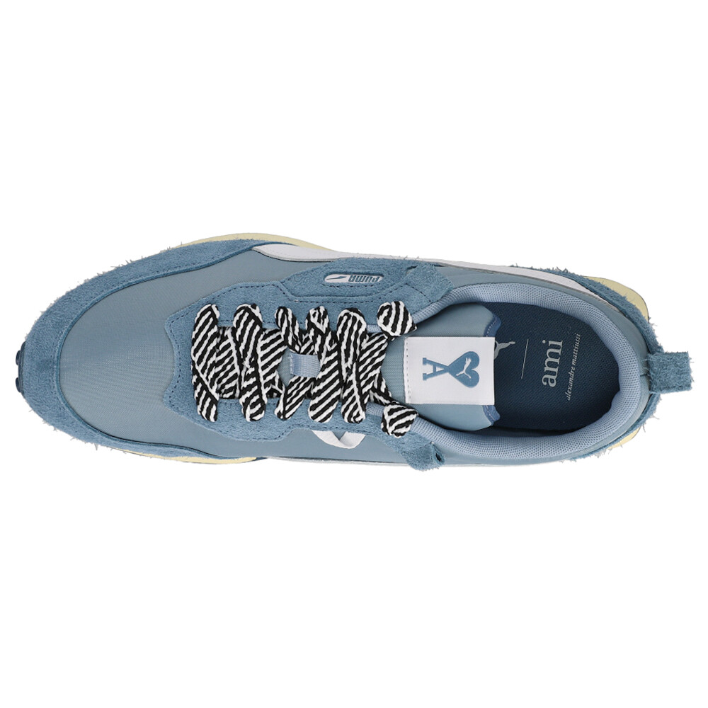PUMA Ami X Rider Fv Lace Up Mens Blue Sneakers Casual Shoes