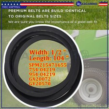 42" deck belt Fits John Deere GX20072 GY20570 L100 L108 L110 L118 LA105 LA115