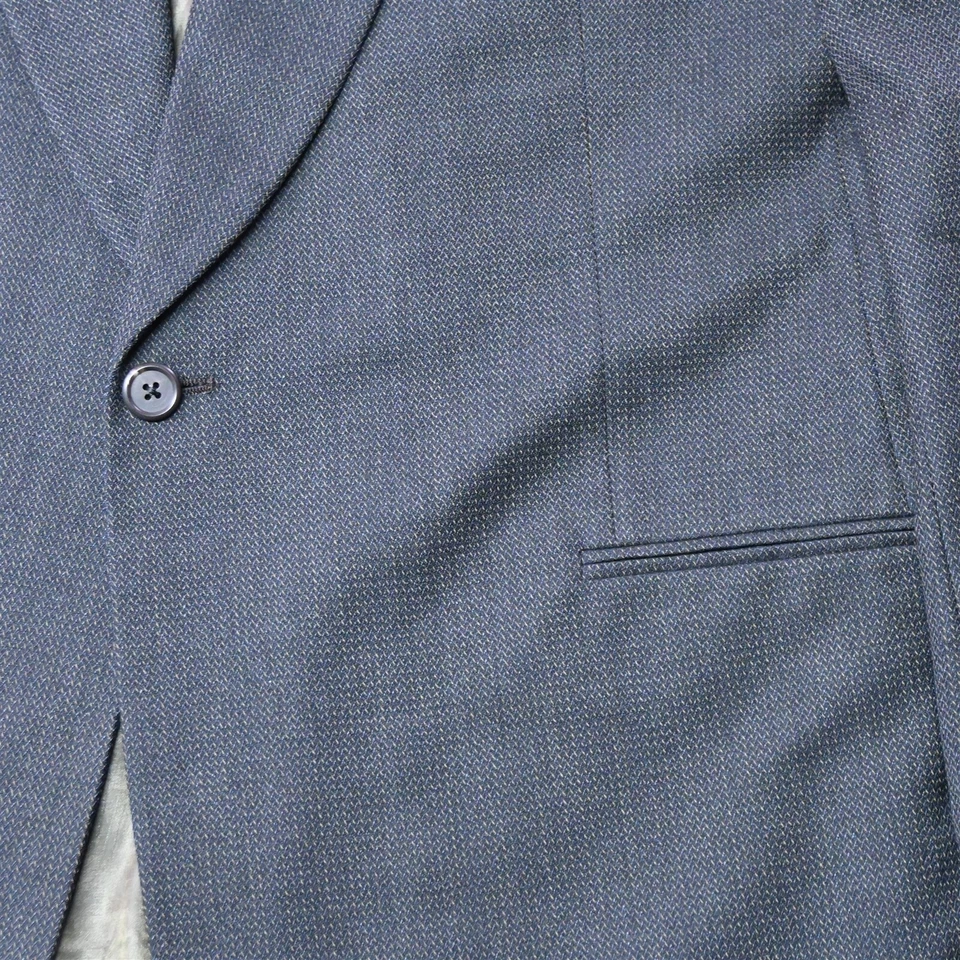 Jhane Barnes 42L 36x32 Marrón Mancha 100% Lana Hombre Abrigo Deportivo Chaqueta Pantalones Traje Foto 3 de 4