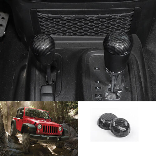 Carbon fiber central console gear shift knob trim For 2011-2017 Jeep  Wrangler JK | eBay