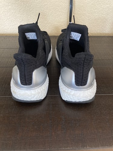 Mens Adidas UltraBoost 4.0 DNA Black Silver Metallic 2021 size 6.5 Same Day Ship - Picture 6 of 11
