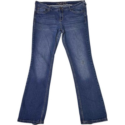 rue21 Medium Wash Jean Slim Boot Cut Women's Women's 13/14 Junior Regular Grunge