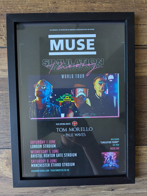 Muse Simulation Theory UK Tour Dates Framed Kerrang! A4 Ideal Gift