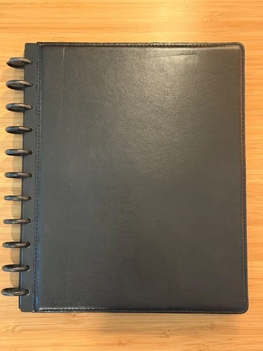 Staples Arc Discbound Leather Notebook and Paper Punch