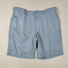 Walter Hagen 11 Majors Performance Golf Shorts Tonal Plaid Mens 40 Navy Blue NWT