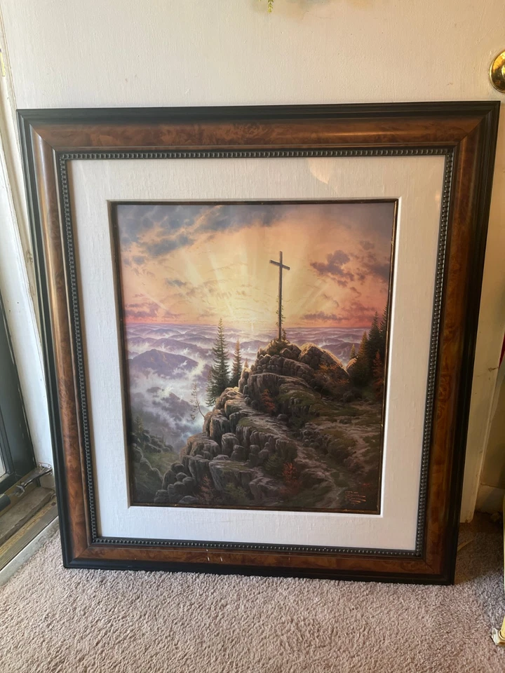2006 THOMAS KINKADE FRAMED LITHOGRAPH “SUNRISE" LIMITED EDITION 1809/2850 Signed - Image 2 of 4