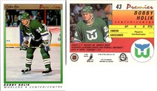 4 count lot 1990-91 O-Pee-Chee Premier Bobby Holik Rookie Cards #43