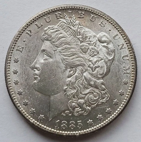 1885-S Morgan Silver Dollar $1 - Ch AU, San Francisco Mint