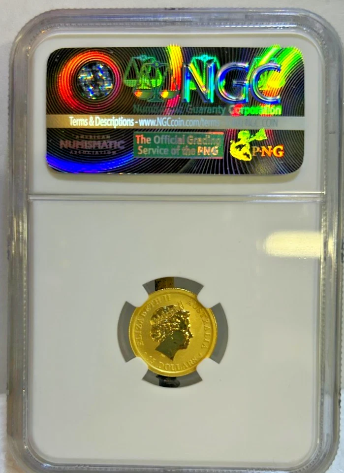 Águila 2016-P 1/10 OZ oro Australia cola cuña NGC MS70 gran brillo Foto 2 de 4