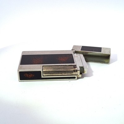 ST Dupont Ligne Line 2 Lighter Dark Brown Chinese Lacquer with Orange Speckles
