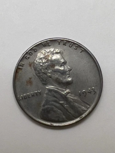 1943 Lincoln Steel Wheat Penny – AU Condition – Philadelphia Mint – WWII