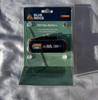 Blue Ridge Tools 20V Replacement Battery: 2Ah Power Tool Battery NIP