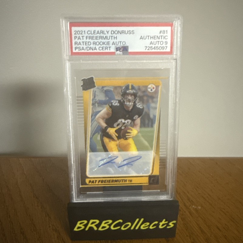 2021 Clearly Donruss Pat Freirmuth Rated Rookie Auto PSA