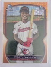 2023 Bowman Chrome -  Orange Mojo Refractor #BCP-228 Welbyn Francisca /25
