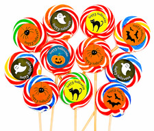 Halloween Lollipops Large Fruity Lollies Trick or Treat Party Bag  Halal Sweets