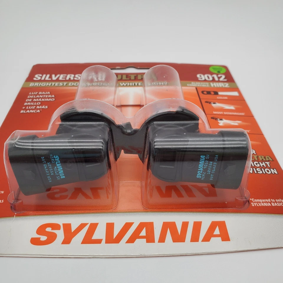 SilverStar Ultra 9012 HIR2 55W Dos Bombillas Cabeza Luz Doble Haz Repuesto OEM Foto 3 de 4