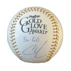 Christian Walker Signed Gold Glove Award Baseball “3x GG” Inscription JSA COA