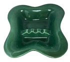 Vintage MCM Royal Haeger USA Mid Century Green Butterfly Shape Ashtray Bowl Rare