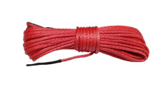 Synthetisches Seil rot f&uuml;r Seilwinden, 6mm x 15m ATV UTV Quad