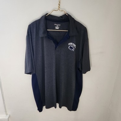 Champion Penn State Nittany Lions NCAA Polo Shirt Men's 2XL Dark Grey Blue