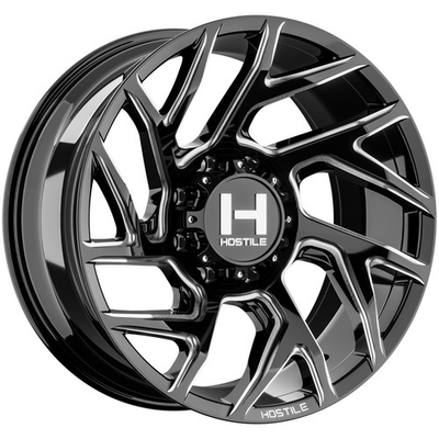 #ad Hostile H141 Vortex 20x9 8x180 12mm Black Milled Wheel Rim 20quot; Inch $501.00