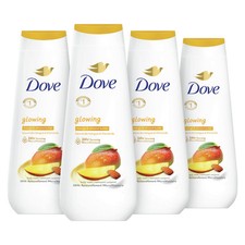 Dove Glowing Body Wash Pack of 4 20 Fl Oz Nourishing Mango Almond Butters