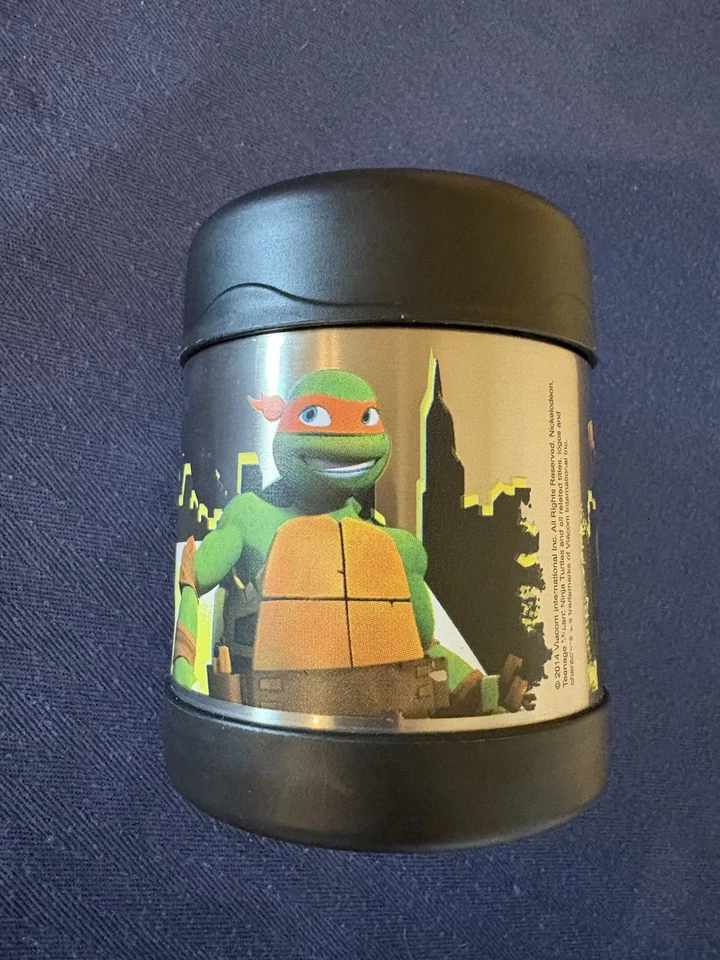Termo 10 oz. Tarro de comida aislado de acero inoxidable para niños TMNT tortugas Foto 4 de 4