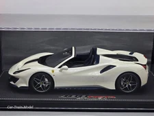 2018 Ferrari 488 Pista Spider - White-NewBlackDaytona stripe 20 pcs BBR 1:18