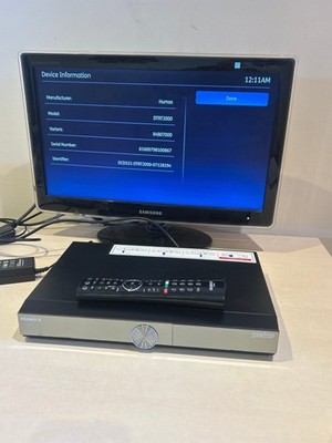 Humax DTRT2000 YouView DVR Set-Top Box mit Fernbedienung und Stromkabel