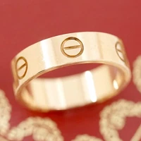 Cartier Love Ring size US7.5 EU56 18k Rose Gold 750 Auth #6749