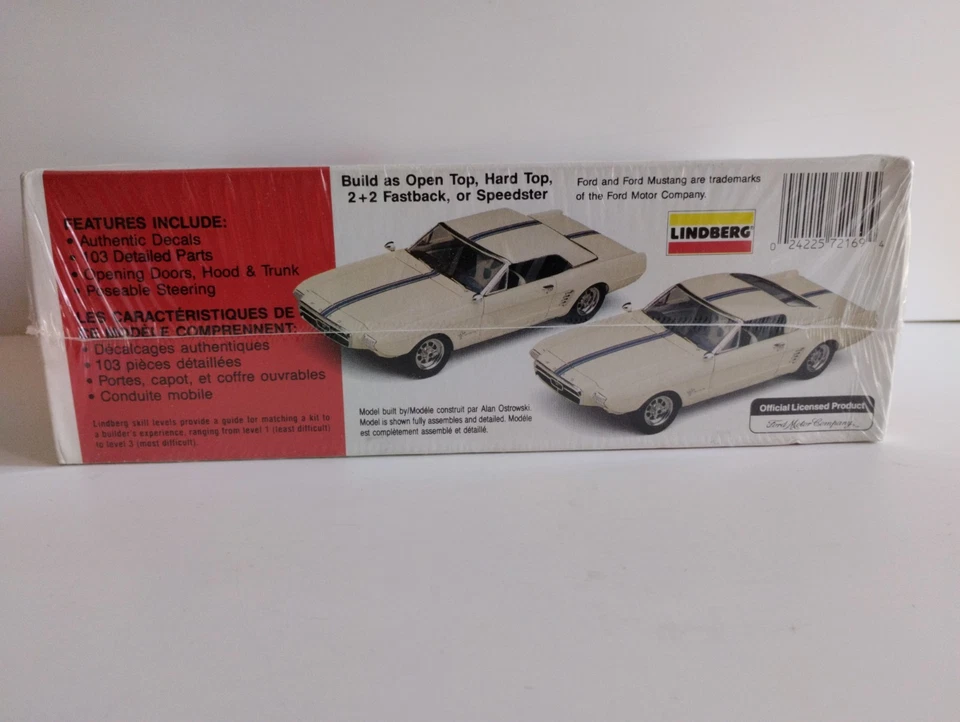 Model Kit 1/25 Lindberg Ford Mustang ll 1963  Kit. No.72169 - Immagine 3 di 4