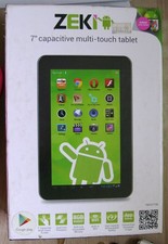 ZEKI 7" Multi Touch Tablet 8gb Android OS Built-In WiFi - RUN TESTED