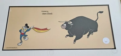 Bully For Bugs Bunny with Bull Sericel Art Chuck Jones 1992 WB Sold Out! - Image 1 of 4