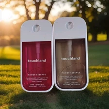 TOUCHLAND POWER ESSENCE 2 PC  BODY MIST 2.0oz ~ 60ml VANILLA & TROPICALE NEW 