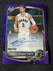 Braden Smith 2025-26 Bowman Basketball Chrome Prospect Auto 006/250