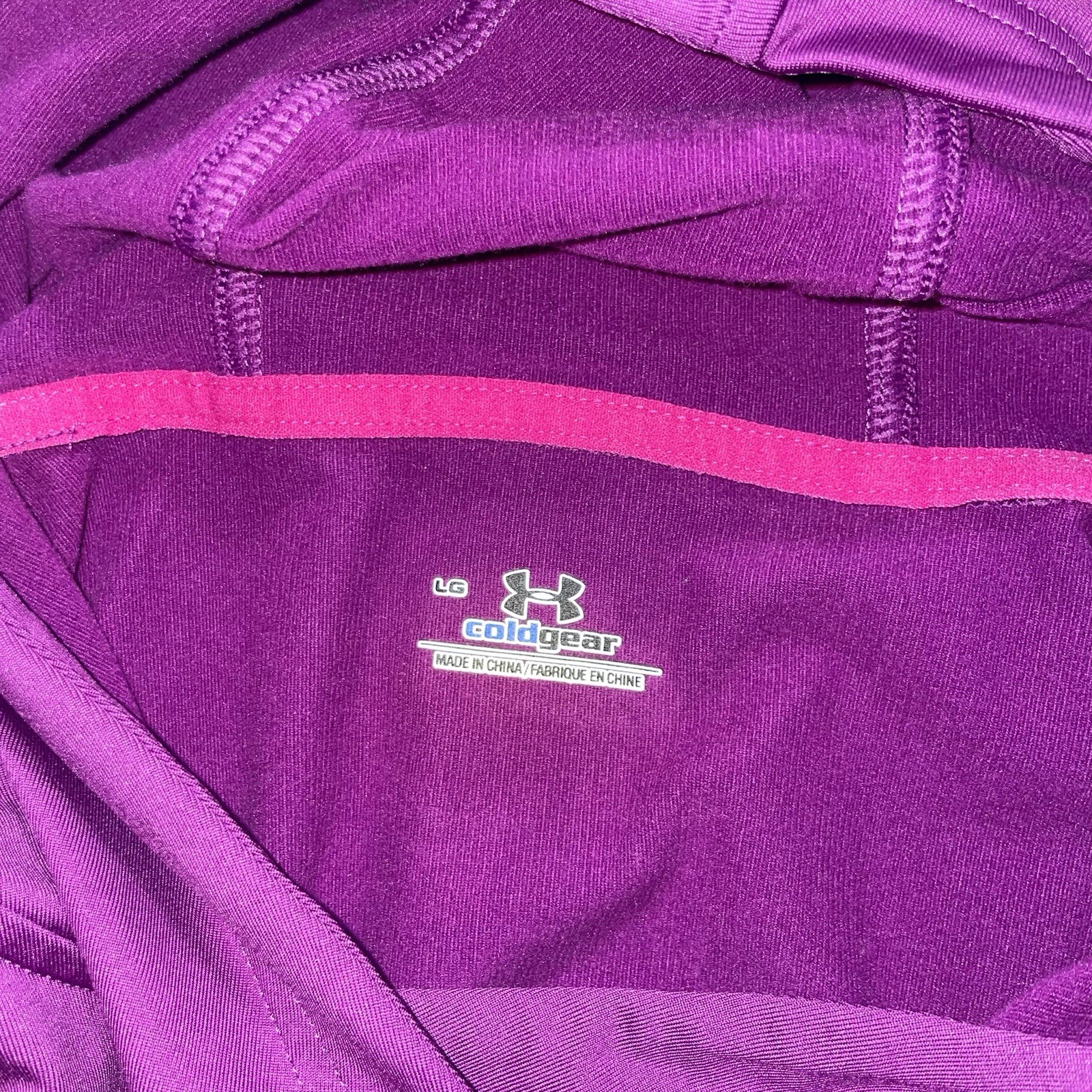 Under Armour ColdGear Violet Pullover Hoodie Thum… - image 3