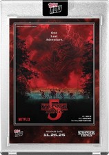 2025 Topps Now Stranger Things STRA-SP01 Image Variation SP “One Last Adventure”