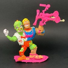 Toxic Crusaders Headbanger Action Figure Vintage Playmates Toys 100% Complete