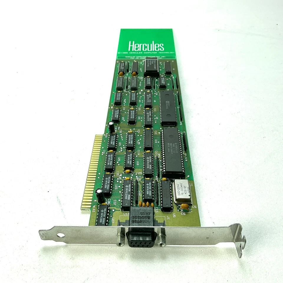 Tarjeta a color vintage Hercules GB200 CGA IBM PC XT 8 bits ISA sin probar 1985 Foto 3 de 4