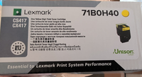 Lexmark 71B0H40/71B2HY0 Tonerkasette Gelb 3.500 Seiten, Original, CS/CX417, 517