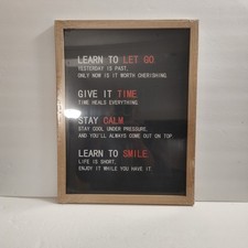 Inspirational Motivational Wall Art Powerful Quotes 17" By 13" Framed