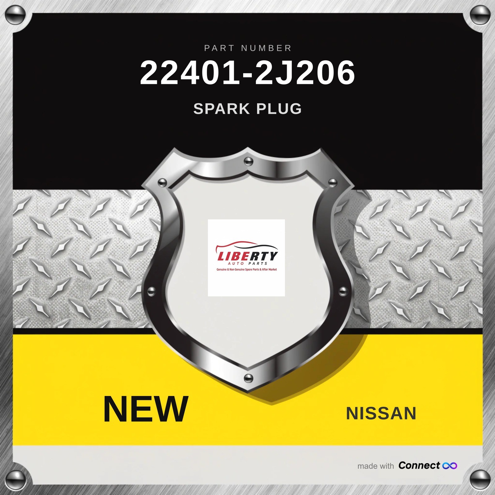 Genuine Nissan Spark Plug 22401-2J206