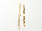 Lot of 2 Vintage Seiko Quartz Gold Tone Watches Women Parts or Repair