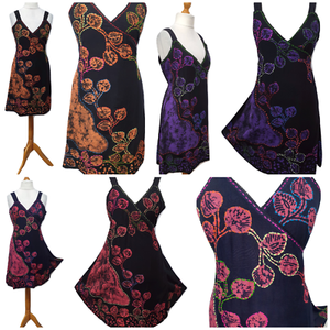 batik wrap dress