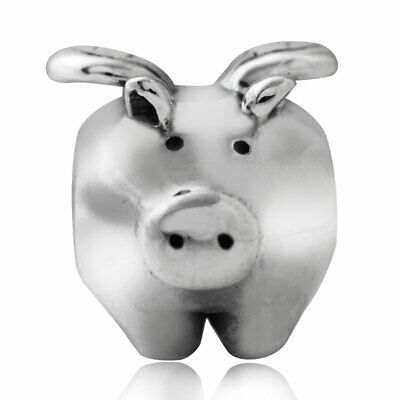 925 Sterling Silver Flying Pig Charm