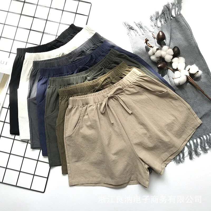 Pantalones Cortos De Algod n Para Mujer Ropa Moda Casual De Verano