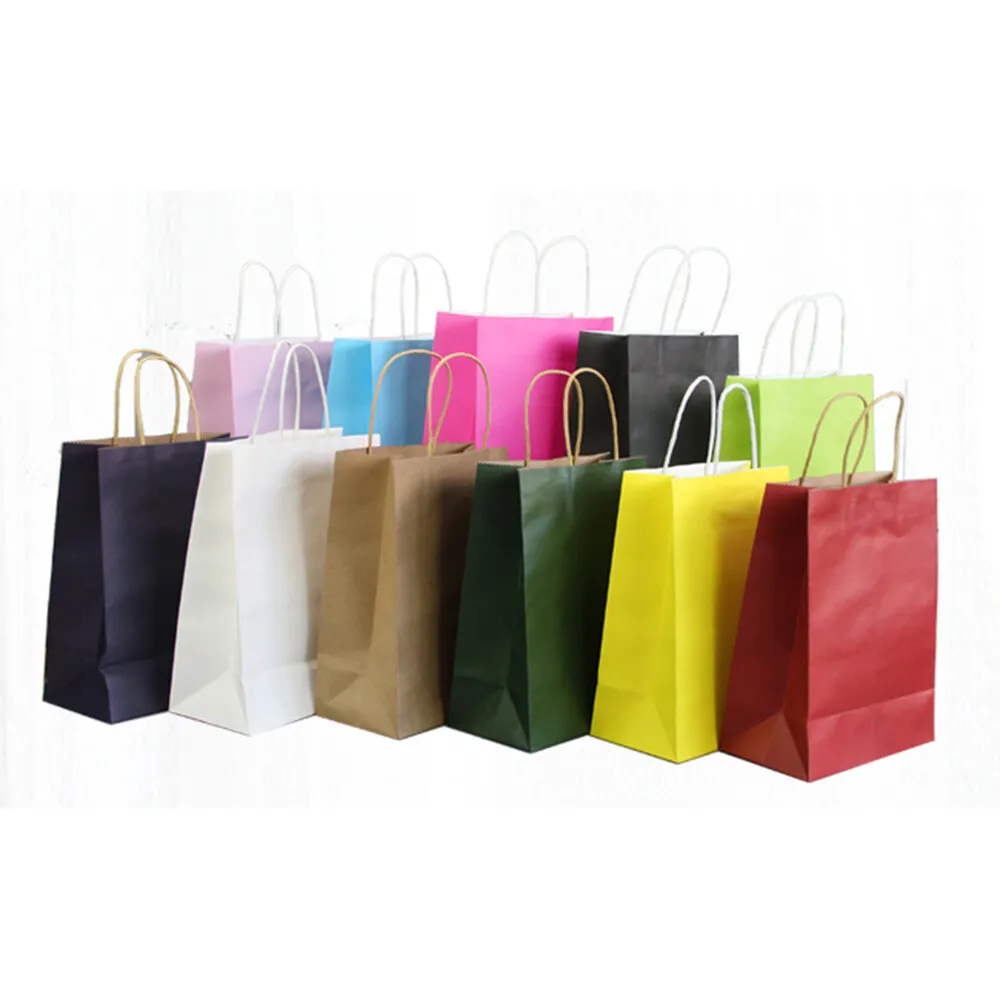 Kraft Paper Takeaway Packaging Bags - Clothing Shopping Portable Gift Bag